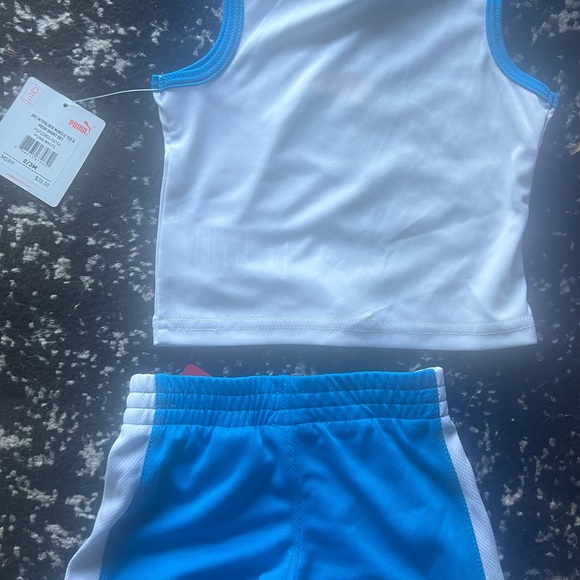 Puma Kids' White and Blue Athletic Set - Picture 3 of 3
